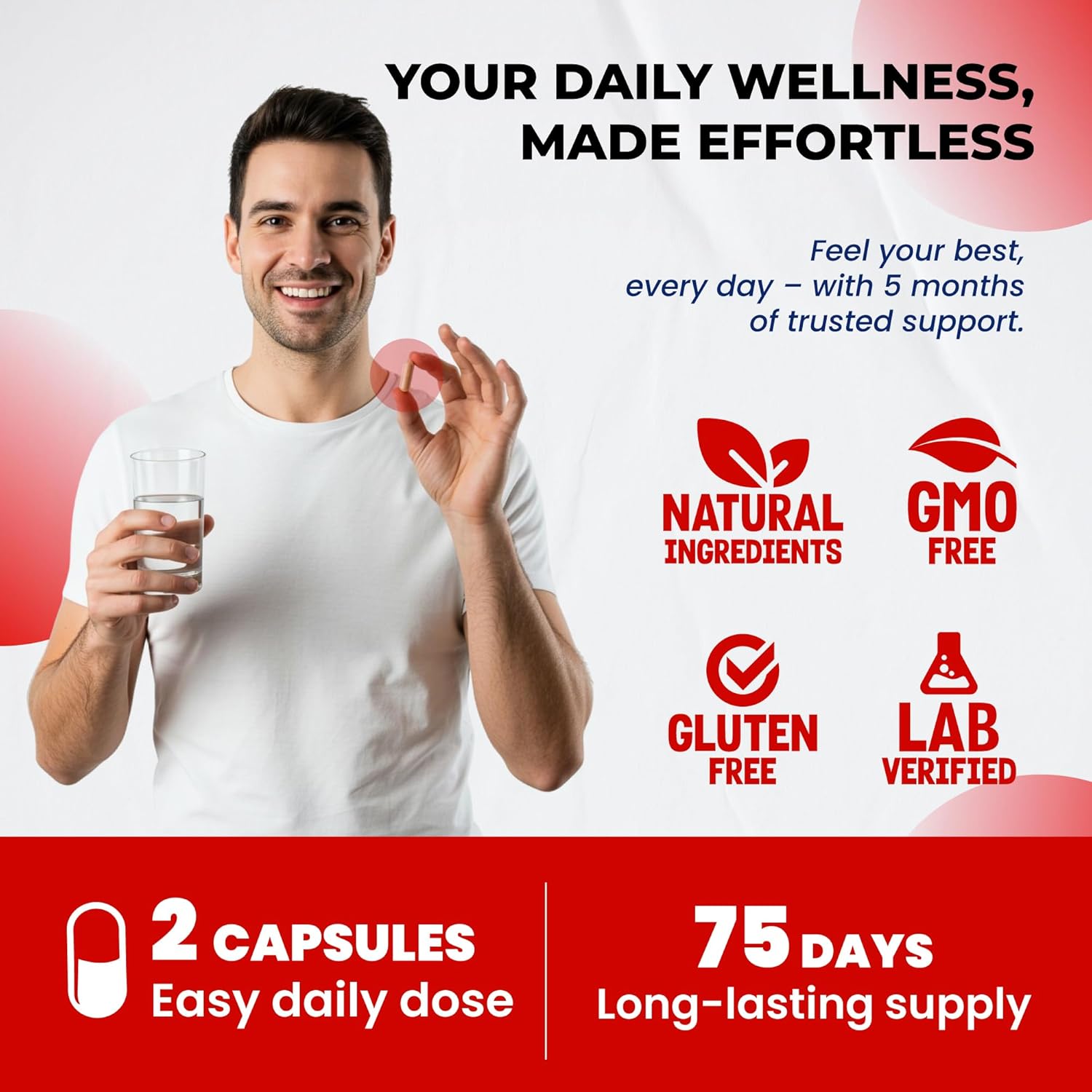 Ultra Mushroom Supplement Complex w Lion's Mane Cordyceps Maitake - 8 in 1 Mushroom Brain Supplements for Enhanced Clarity and Focus | 150 Capsules